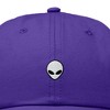 Dalix Lil Alien Embroidered Cotton Cap Outdoor Space Nature Dad Hat Mens - 2 of 4
