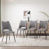 NicBex  Set of 4 Modern Dining Chairs with Adjustable Feet,Modern and Simple Dinner Chairs with Metal Legs for Kitchen,Living Room - 2 of 4