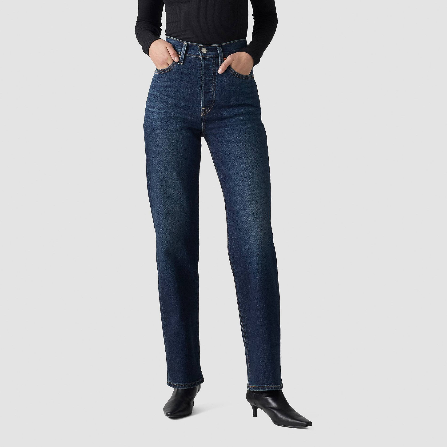 Levi's® Women's Ribcage Straight Jeans - Get Organized Dark 29