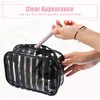 Unique Bargains Portable PVC Clear Zipper Makeup Bag Organizers 1 Pc - 3 of 4