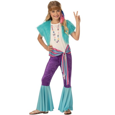  Groovy 60's Hippie Bell Bottom Flared Costume Pants