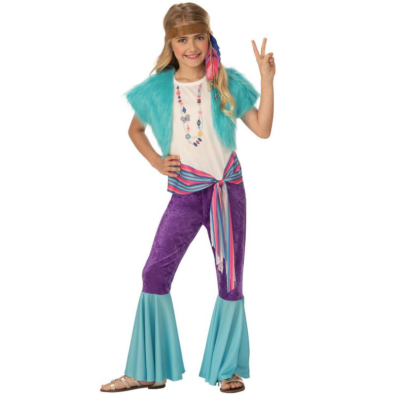 Rubies Hippie Girls' Costume, 1 of 2