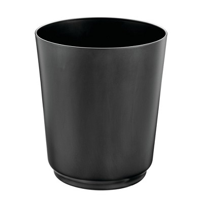 iDESIGN Austin Bathroom Waste Can Matte Black