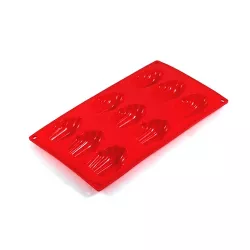 Mrs. Anderson's Baking Red Silicone Madeleine Cake Pan