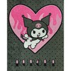 Sanrio Hello Kitty Kuromi Blanket Wild At Heart Fleece Throw 45"X60" Grey - 2 of 4