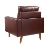 Set of 2 Christine Vintage Genuine Leather Armchair | HULALA HOME - 4 of 4