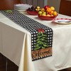 Unique Bargains Christmas Table Runner Black White Green Brown 72"x13" 1 Pc - 2 of 4