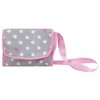 Cotton Candy Pink Amanda Doll Pram in Grey Polka Dots W/ Matching Handbag - 4 of 4