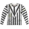 Men's Beetlejuice Beetlejuice Suit Front Back Print Long Sleeve Costume T-Shirt - 2 of 4