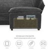 Modern L-Shaped Chenille Sofa, 5-Seater with Double Cushions, Sleeper Couch for Living Room. - 4 of 4