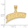 Black Bow Jewelry 14k Yellow Gold Louisiana State Fighting Tigers NCAA Medium Pendant - 2 of 3