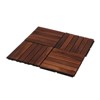 Aukfa 12x12" Interlocking Wood Deck Tiles - Waterproof Outdoor Flooring for Patio, Balcony, Pool - Easy DIY Anti Mold - 3 of 4
