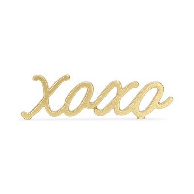 Cheung's Milena Cast Iron Gold Finish Table Décor - XOXO