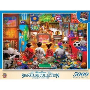 MasterPieces 5000 Piece Jigsaw Puzzle - Game Day Hangout - 40"x60" - 1 of 4