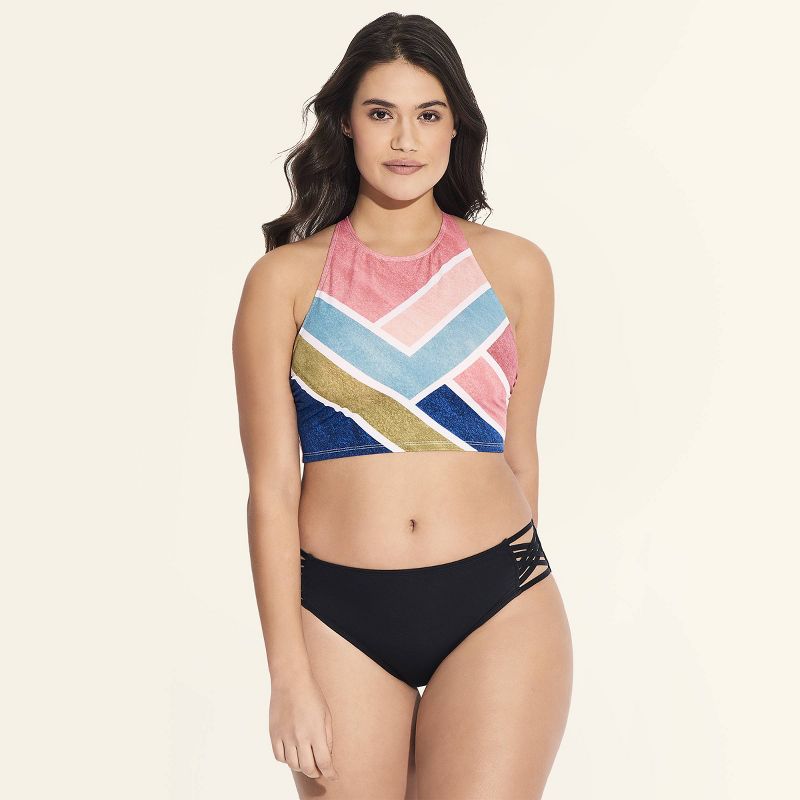 Women&#39;s Slimming Control Strappy Bikini Swim Bottom - Black - S - Beach Betty by Miracle Brands, 4 of 6