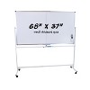 Sunnydaze Double-Sided Magnetic Mobile Whiteboard with Markers - 73.75" W x 21" D x 77" H - 2 of 4