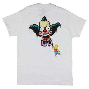 The Simpsons Men's' Bart Graffiti Krusty The Clown Double-Sided T-Shirt - 1 of 4