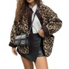 Women's Leopard Fleece Jacket - MapCie - 3 of 3