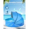 Probe Hues Foldable Kiddie Pool with Canopy Baby Pool Beach Tent Outdoor - 2 of 3