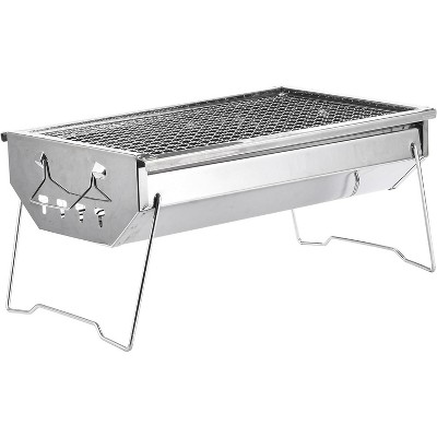 Zorestar Portable Folding Charcoal Grill, Silver : Target