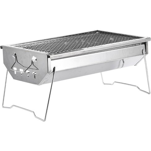 Zorestar Portable Folding Charcoal Grill, Silver : Target