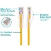 Monoprice Cat6 Ethernet Patch Cable - 2 Feet - Yellow | Network Internet Cord - Snagless RJ45 Stranded 550MHz UTP CMR Riser Rated Pure Bare Copper - 3 of 4