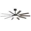 Airsurfer 52" Modern Ceiling Fan with 22W Dimmable LED Light, 8 Plywood Blades, Matte Black Finish & Reversible Quiet Motor - 3 of 4