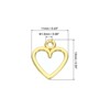 Unique Bargains Metal Bulk Elegant DIY Crafts Jewelry Making Heart Pendant 100 Pcs - 2 of 4
