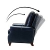 Theresa Modern Wooden Upholstery Genuine Leather Recliner with Nailhead Trim for Living Room and Bedroom  | ARTFUL LIVING DESIGN - 4 of 4