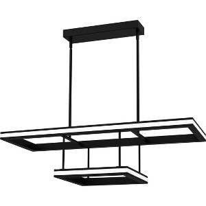 Aydin Integrated LED Matte Black Linear Chandelier - 1 of 4