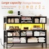 WOWLIVE 9 Dresser for Bedroom, Chest of Drawers with Fabric Drawer, 55’’ TV Stand with Charging Station and LED Lights - 3 of 4
