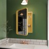 OUTSUPPLY Recessed Metal Modern Bathroom Storage with Mirror, Framed Medicine Cabinet with Adjustable Shelves - 2 of 4