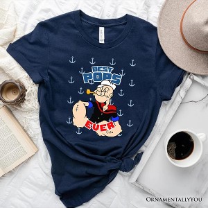 Best Pops Ever T-Shirt, Classic Popeye the Sailorman Dad Tee for Fun and Strong Dads| OrnamentallyYou - 1 of 4