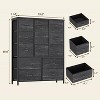 15 Drawers Dresser, Tall Dressers for Bedroom, Large Chests of Drawers, Fabric Storage Dresser Organizer Unit for Closet, Hallway, Living Room - 4 of 4