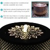 Sunnydaze Repeating Diamond Cylinder Iron Water Fountain with LED Lights - 11.75" - image 2 of 4