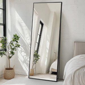 Lyngins Arched Full Length Mirror, Upgraded Glass Standing Mirror, Aluminum Alloy Frame Full Body Mirror, Versatile Floor Mirror for Home & Store - 1 of 4