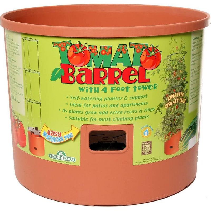 Hydrofarm GCTB Tomato Barrel Pot Garden Planting 4 Foot Trellis System (2 Pack), 3 of 8