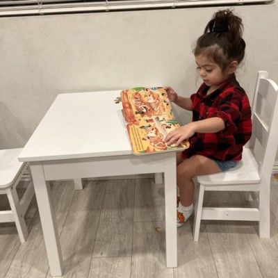 White Wooden Table & Chairs Set by Melissa & Doug at Fleet Farm