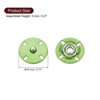Unique Bargains Alloy Invisible Durable High Hardness Buckle Fasteners Press Studs Buttons 5 Pcs - 2 of 4