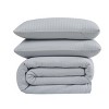 Cannon 3pc King Heritage Cotton Waffle Duvet Covers Set Gray - 2 of 4