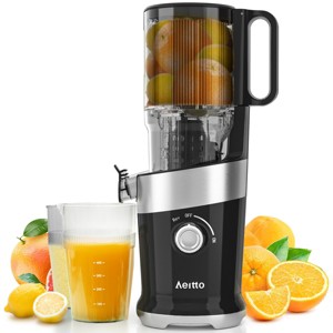 Aeitto Mega4 Slow Juicer Machines, 4.9" Extra Large Feed Chute for Whole Fruits and Vegetables - 1 of 4