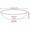 vidaXL Basin Tempered Glass 16.5 in. Gold - 4 of 4