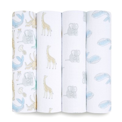 aden + anais Swaddle Swaddle Wrap Natural History - 4pk