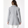 INSPIRE CHIC Women's Christmas Peter Pan Collar Double Breasted Long Trench Winter Pea Coat - 4 of 4