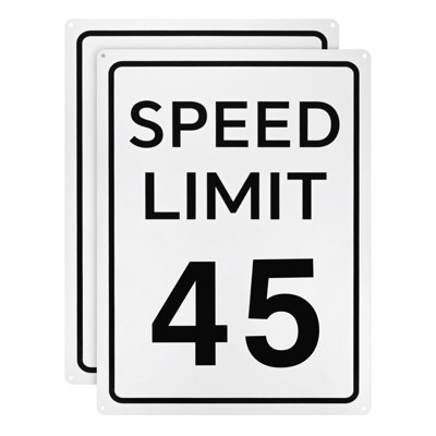 Unique Bargains Aluminum Weather Resistant Waterproof Rust Free Traffic Sign 2 Pcs