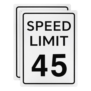 Unique Bargains Aluminum Weather Resistant Waterproof Rust Free Traffic Sign 2 Pcs - 1 of 4