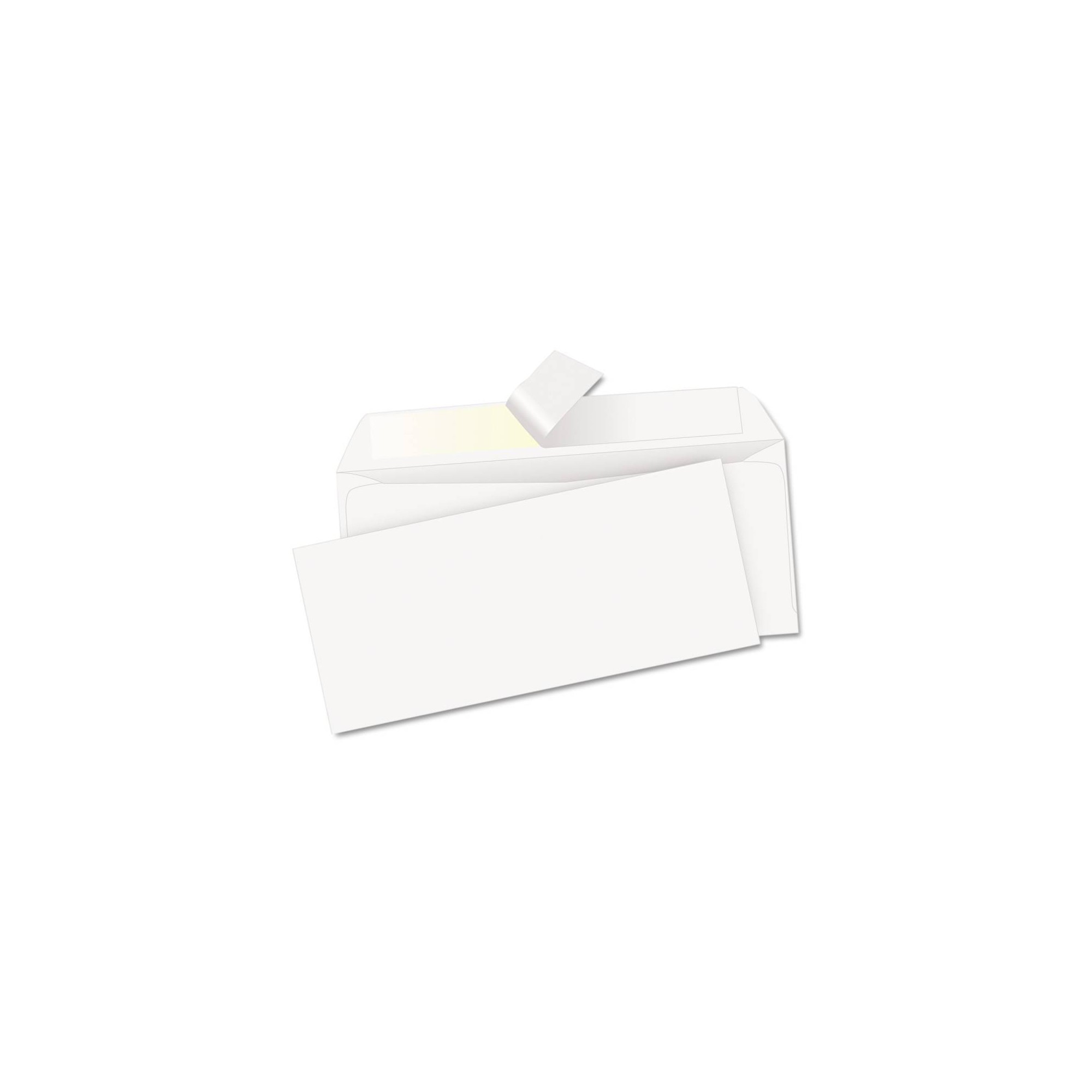Quality Park Redi-Strip Envelope, Contemporary, #10 - White (500 Per Box)