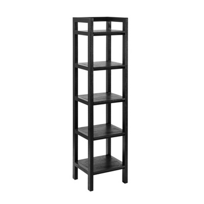 MH London Carlton 70" Solid Wood 5-Tier Etagere Bookcase