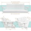 Fortune Candy Wooden Porch Swing 2-Seater/3-Seater for Outdoor Patio Garden Yard (5 ft.) - 3 of 4