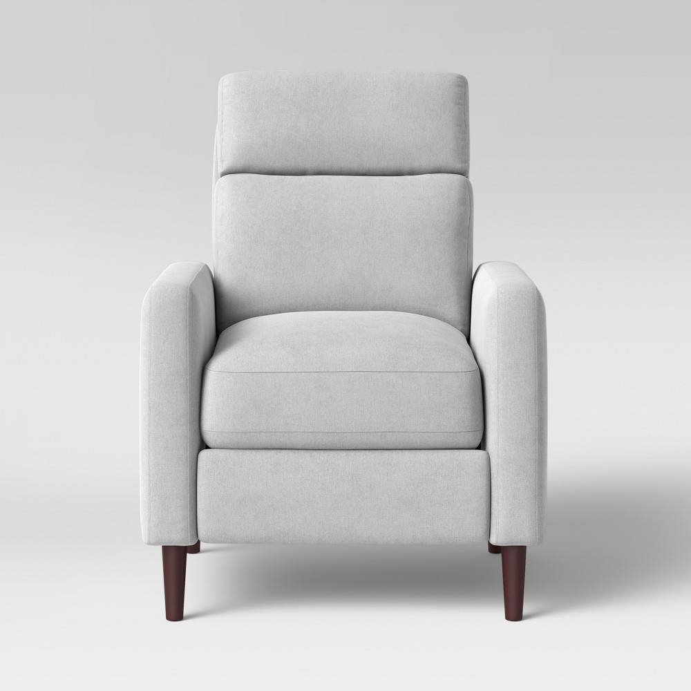 Garrison Pillow Top Push Back Recliner Light Gray - Project 62